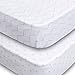 Crib Sheets, 2 Pack Unisex Chevron & Star Fitted Soft Jersey Cotton Baby Bedding