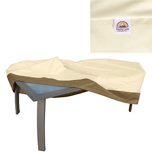 Vanteriam Outdoor Rectangular / Oval Patio Dining Table Cover