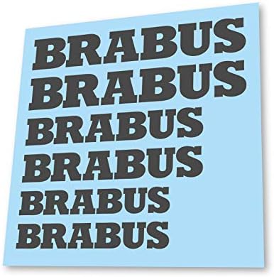 GraphicFX x6 Mercedes Benz Brabus Badge Stickers Hi Temp Brake Caliper Decals
