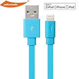 [ Apple MFI Certified] yellowknife Lightning to USB Sync Charger Data Cable Cord Data 3.3ft / 1m for iPhone 5 5S 5C,iPad (Air/4th generation),iPad mini,iPod (7th generation),iPod touch (5th generation)&iPod nano(7th generation) (Aqua)