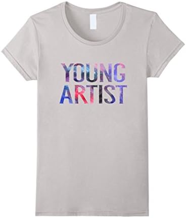 Women's Young artist shirt Small Silver