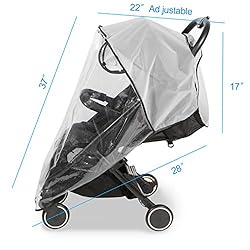 Clear Stroller Rain Cover, Universal Travel Weather