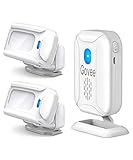 Govee Home Security Driveway Alarm,Wireless Motion Detector 1 Receiver & 2 Motion Sensor Detector,Long Detect Range Motion Sensor Driveway Alarm Wireless Driveway Security Alarm with 5 Modes