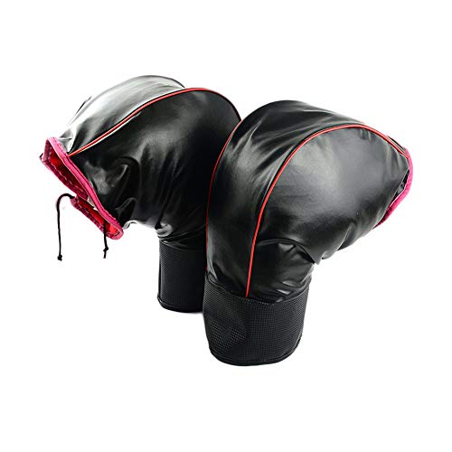 FOLCONROAD Fleece Lined Motorcycle Bar Muff Gloves Handlebar Warmer Winter Motorcycle Scooter Bike Gloves Material Hand Muffs