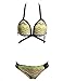 Surenow Womens Triangle Bikini Set multicolor Swimsuit