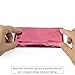 Foil Wrapper (Pink) - Pack of 100 Candy Bar Wrappers with Thick Paper Backing - Folds and Wraps Well - Best for Wrapping 1.55Oz Hershey/ Candies/ Chocolate Bars/ Gifts - Size 6