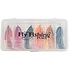 Steelhead-Fly-Fishing-Flies-Assortment-6-Aqua-Flies-3-Motion-Prawns-1-Electric-Leech-2-Mini-Intruders-1-Each-of-6-Essential-Steelhead-Color-Flies-Fishing-Fly-Collection-with-Fly-Box