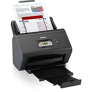 Brother ImageCenter ADS-2800W Wireless Document Scanner, Multi-Page Scanning, Color Touchscreen, Integrated Image…