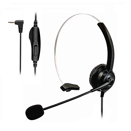 Cosyplus 2.5mm Telephone Headset Monaural with Noise Cancelling