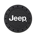 Plasticolor 000652R01 Jeep Logo Cup Holder Coaster