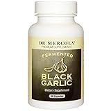 Dr. Mercola Fermented Black Garlic - 60 capsules - Powerful Antioxidant Supplement - Potent Raw Garlic Benefits in Easy Garlic Capsules - Enhance Health and Vitality with Allicin + S-allyl-Cysteine