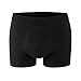 PROTECHDRY - Washable Urinary Incontinence Cotton Boxer Brief Underwear for Men with Front Absorbent Area (X-Large (Pack of 1), Black)