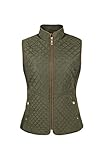 Lee Hanton Women's Lightweight Zip Front Quilted Padding Vests Plus Size