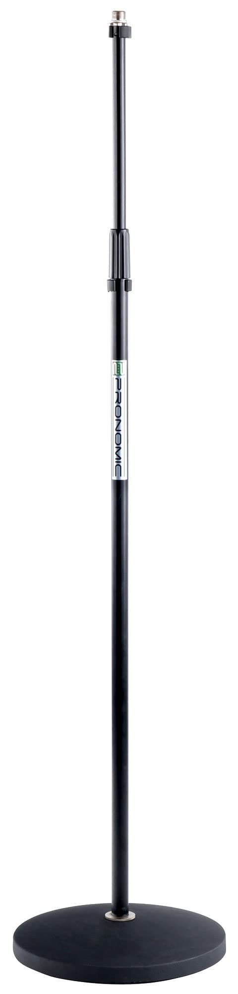 Pronomic MS-100 Microphone Stand with Base Plate (Max Height: 158 cm, Weight: 4.8 kg) Black