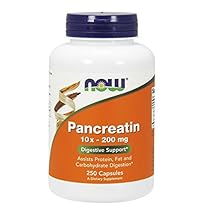 NOW Pancreatin 10X200 mg,250 Capsules