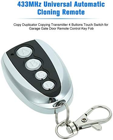 Yiqiane 433MHz Universal Automatic Cloning Remote Control Copy Duplicator 4 Button Garage Door Gate Opener Safety Lock Remote Controller for Home (Size : 3)