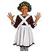 fun shack Girls Chocolate Factory Worker Halloween Costume, Kids Candy Movie Character Outfit for Trick-or-Treating, Large