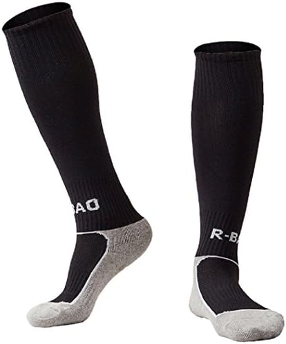 Boys/Girls Outfits Compression Long Sport Knee High Football &amp; Soccer Socks Pack (Kids/Youth Gifts) 1 Pair Black
