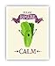 Please Romaine Calm Funny Food Pun Poster 11 x 14