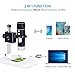 WiFi Microscope, DEPSTECH 50X to 1000X Portable 2 in1 function USB 2.0 Digital Magnification Endoscope with 8 Adjustable LED Lights,Wireless Inspection Camera Working for iOS, Android, Windows& MAC PC