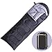 VERZEY Envelope Camping Sleeping Bag, Great for 4 Season, Traveling Camping Hiking Outdoor Activities Waterproof Sleeping Bag for Adults, Kids, Boys and Girls(Dark Grey, Rectangular)