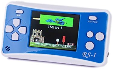 Kids' Classic Retro Handheld Game Console,QINGSHE Portable Video Game Player 2.5'' LCD 8 Bit 152 in 1 Games ,Arcade Style Old School Gaming System,Best Electronics Toys for Kids as Birthday Gift-Blue
