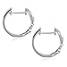 WithLoveSilver 925 Sterling Silver Double Horse bit Equestrian Horse Hoop Earrings