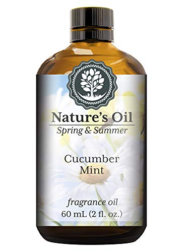 Cucumber Mint Fragrance Oil (60ml) For Diffusers, Soap Making, Candles, Lotion, Home Scents, Linen Spray, Bath Bombs, Slime