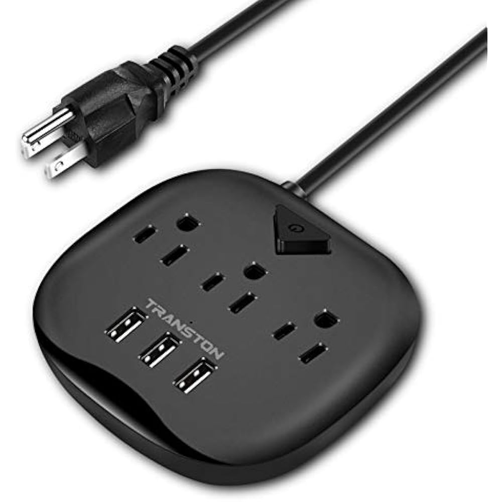 Power Strip 3 Outlets And USB Ports With Switch Control,Desktop Charging Station eBay