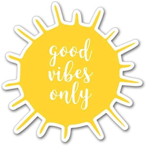 Amazon Com Ak Wall Art Good Vibes Only Sunshine Vinyl Sticker
