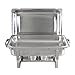 ZENY Pack of 2 Chafing Dish Buffet Set, 8 Quart Stainless Steel Buffet Servers and Warmers for Party Catering, Complete Chafer Set with Water Pan, Chafing Fuel Holder