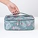 Travel Makeup Bag Waterproof Cosmetic Organizer Multifunctional Case with Compartments Toiletry Bag for Women (Flamingo)