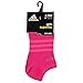 adidas Kids-Girl's Superlite No Show Socks (6-Pair), Shock Pink/Shock Mint/Heather Grey/Glow Orange/WHI, Medium