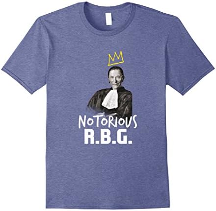 Mens Notorious RBG Ruth Bader Ginsburg Supreme Court Justice Tee Medium Heather Blue