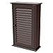 Topeakmart Bathroom/Kitchen Wall Mounted Single Louvered Door 3 Tier Adjustable Storage Shelf Medicine Cabinet/Cupboard
