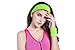 Kimberly's Knit Women 80s Neon Pink Running Headband Wristbands Leg Warmers Set （Black）