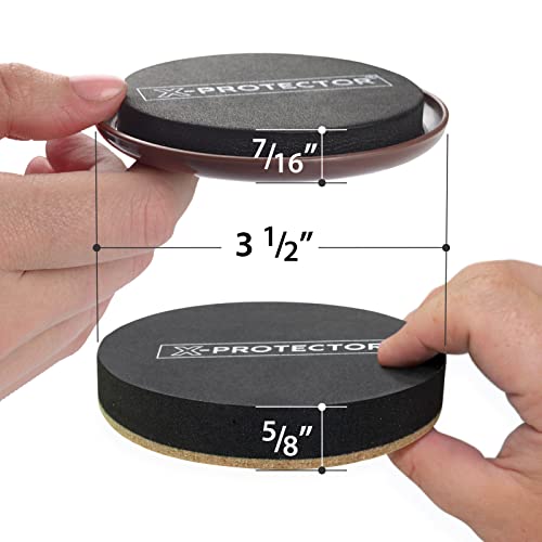 Furniture Sliders XPROTECTOR 16 PCS Furniture Sliders Hardwood