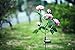 XLUX New Material Outdoor Realistic Solar Powered Rose Lights Flower Stake, for Garden Patio Yard Pathway Decoration, Pink