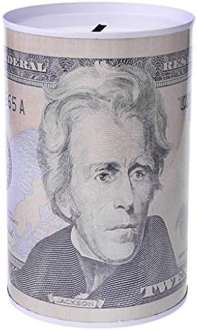 Autones Euro Dollar Piggy Bank Coin Bank,Creative Euro Dollar Metal Cylinder Piggy Bank Saving Money Box Home Decoration (20)