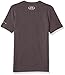Under Armour Boy's Boys' Heater T-Shirt,Charcoal Medium Heat (019)/Metallic Silver, Youth X-Large