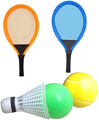 Lioobo Kids Tennis Racket Set Plastic Badminton Tennis Rackets