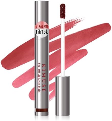 KIMUSE Peel Off Lip Liner Stain, Long Lasting Lip Tint Stain Peel Off