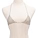 Usstore Women Flower Retro Fashion Silver Bra Body Necklace Chain Bikini Chain Partty Gift Jewelry Alloy (F)