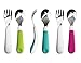 OXO Tot Fork and Spoon Set, Aqua, 2-Pack