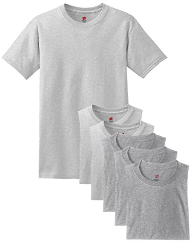 hanes men's classics 6 pack crew neck tee