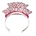 Juvale 24-Pack Happy Birthday Glitter Tiara Headbands, 4 Assorted Colors