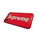 iPhone X (5.8"), Supreme Fashion Box Logo Cool Fresh Clear Grip Soft Transparent Clear Case Cover TPU Notch Protective For iPhone X (Red/ Wht Logo, iPhone X)