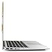 iDOO Soft Touch Hard Plastic Matte Case for MacBook Air 13 inch Model A1369 and A1466 - White & Gold Marble