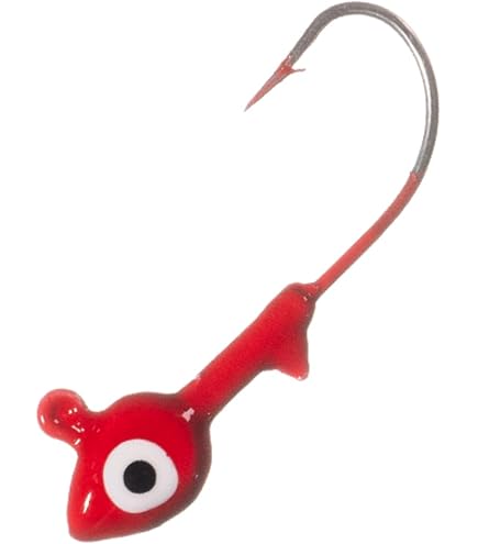 arkie fishing jig head red hook Lures K-116-12-100 Double Eye Painted Heads-Lime Chartreuse-1/16 oz.-100 pk. : Sports & Outdoors Size:20lb Coastal Camo dipsy Up Finesse Head in 3 Deadly Finesse Baits