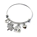 DOLON Sold for Sale House Real Estate Agent Bracelet Realtor Charm Wire Bangle Gifts